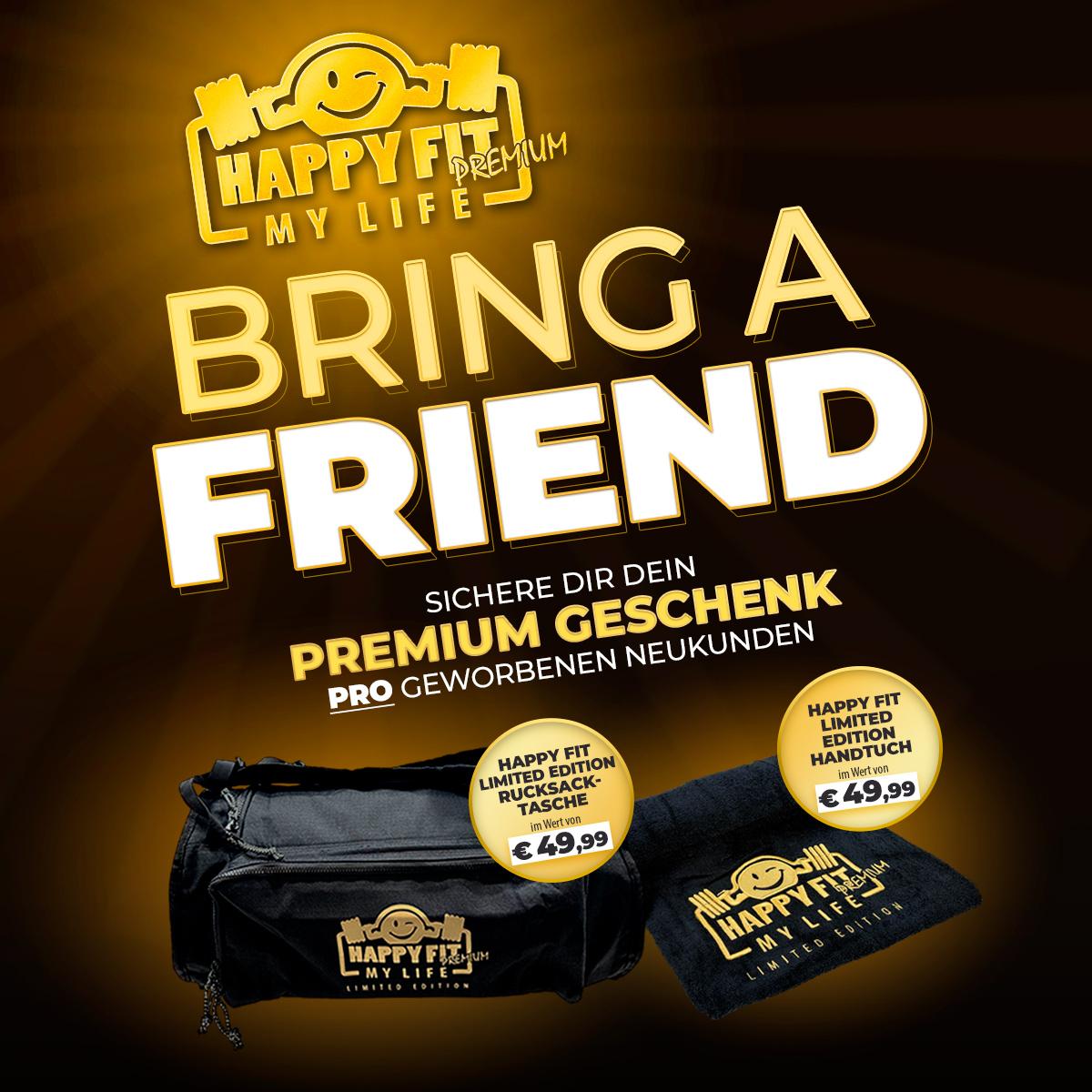 Bring a Friend Aktion bei HappyFit