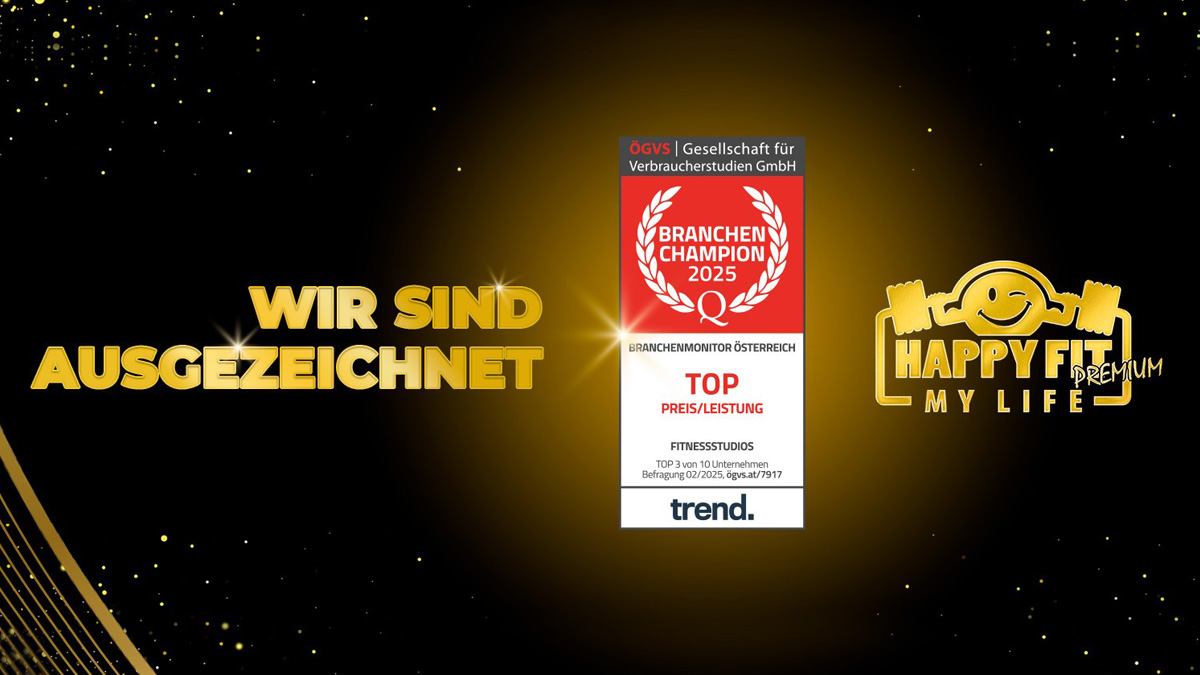 Branchenchampion Auszeichnung 2025 HappyFit ÖGVS